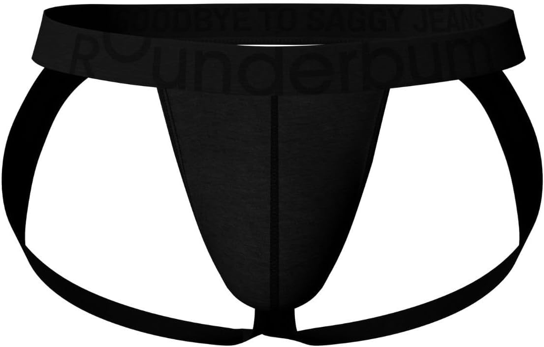 Rounderbum Men’s Lift Tech Jock Strap – Butt Lifting Underwear with Hidden Bands, No Padding