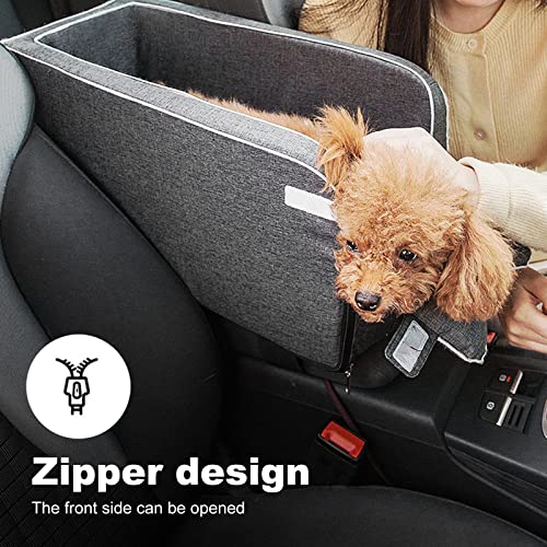 PETCUTE Siège D'auto Pour Chien,Siège Auto Chien de la Console,Lavable Siège Dauto De Sécurité De Voyage pour Animaux De Compagnie,Coton PP Super Doux,Siège D'appoint Pour Chien Pliable Pour Le Voyage - Image 6