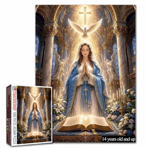 Virgin Mary Prayer Christian 1000 Piece Puzzle for Adults