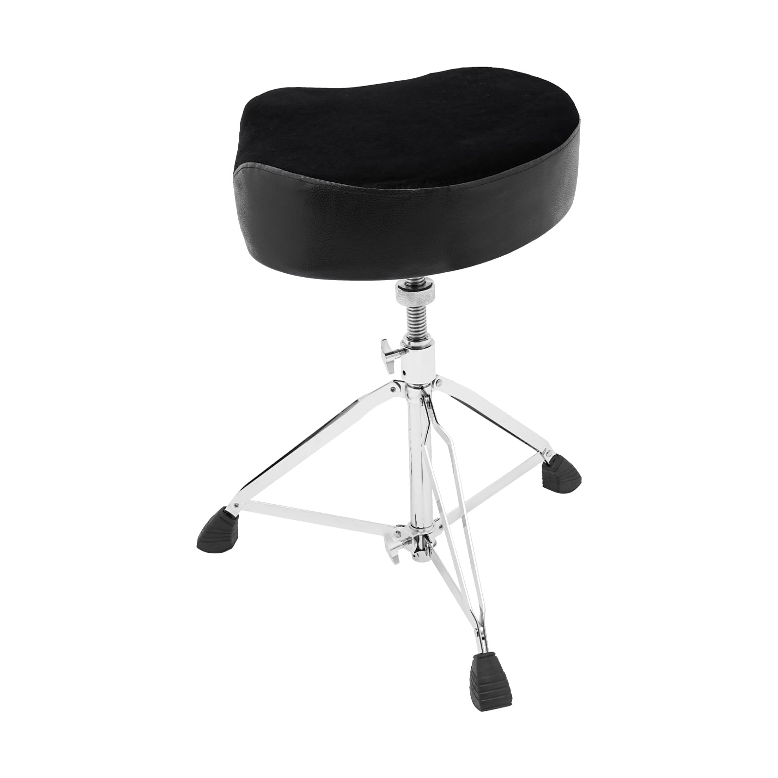 Sgabello con tamburo imbottito, pieghevole e portatile, sgabello per batteria, regolabile in altezza con imbottitura, sgabello per batteria con piedini antiscivolo
