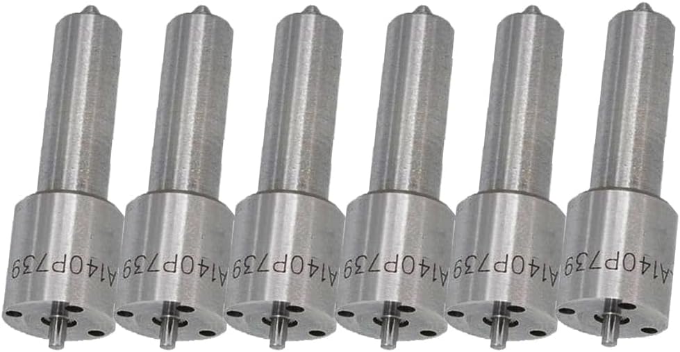 Injector Tip Replacement DSLA140P739 Engine Fuel Injection Nozzle 0433175165 Fit for Renault 1950 1951 1954 Fit for Mack 233 338 12.0 E7 76GB49AM3 5010284955 Pack of 6