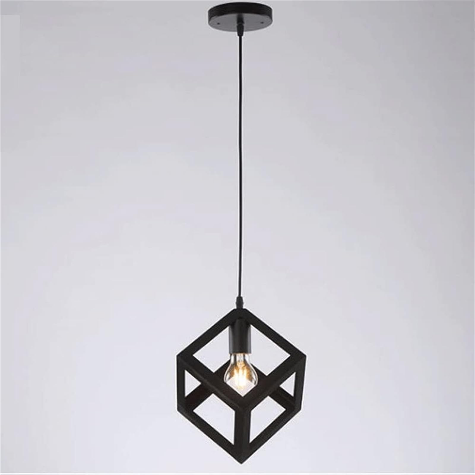 LYMSXAZOU Pendant Light Fixture - Metal Chandelier with E27 Base for Dining Room and Living Creative Drop Ceiling Design