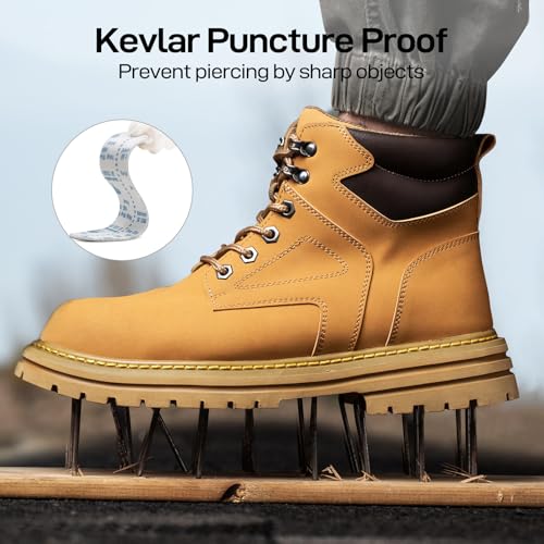 Waterproof Steel Toe Boots for Men Comfortable Mens Work Boots Safety Composite Toe Construction Shoes Botas De Trabajo Para Hombre4