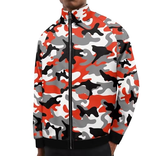 Image of Men's Lightweight Jackets Casual Full Zip Fleece Jacket Men Coats Fashion Long Sleeve Sweatshirt