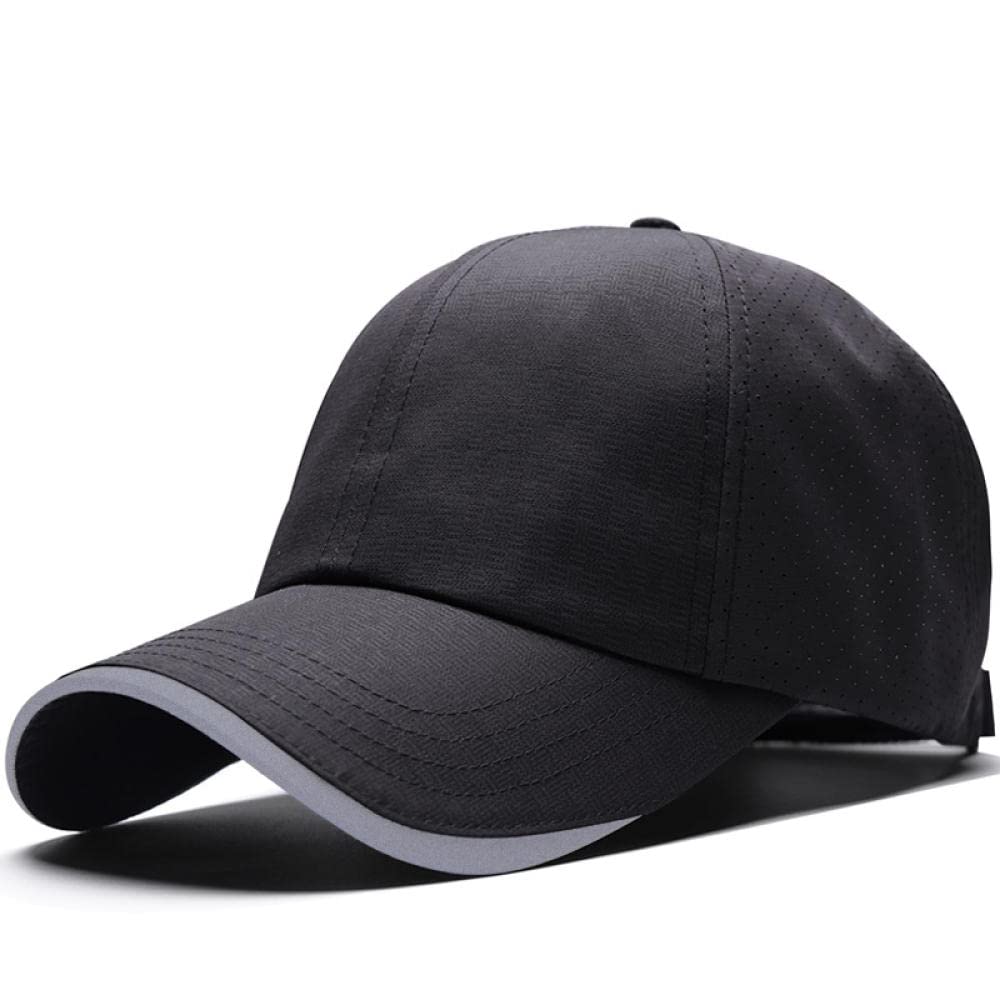 Czapka Z Daszkiem Czapka Z Daszkiem Sun Hat Czapka Turystyczna Summer Sun Shade Hat Męska Duża Głowa Czapka Czapka Z Dawina Czapka Zewnętrzna Szybkoschnąca Kapelusz Noc Odblaskowy Brim-L (55-59 Cm)_Cz
