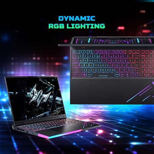 Image of acer Predator Helios 16 AI, Intel Core Ultra 9 Processor,RTX 5090-24 GB GDDR7,32 GB /1 TB, WQXGA OLED, 16.0 inch /40.64 cm, 240Hz, Win 11 Home, Abyssal Black, 2.65 kg, PH16-73, RGB KB, Gaming Laptop