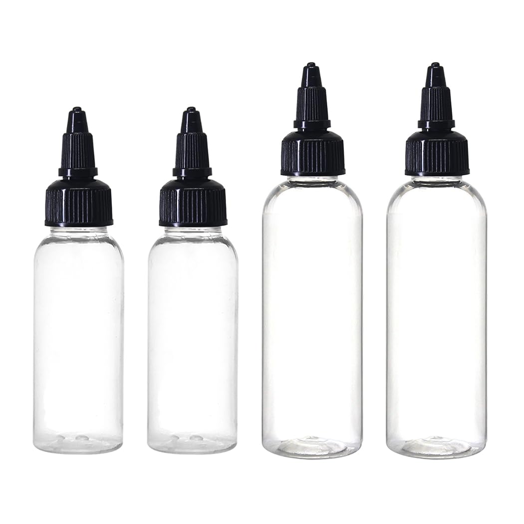 nsb herbals 30 & 100 ml Combo of Empty Plastic Twister Cap Bottles with Black Twister Cap For Sanitizer, Perfume, Rose Water, Travel, Other Diy Products, Refillable Reusable-image-6