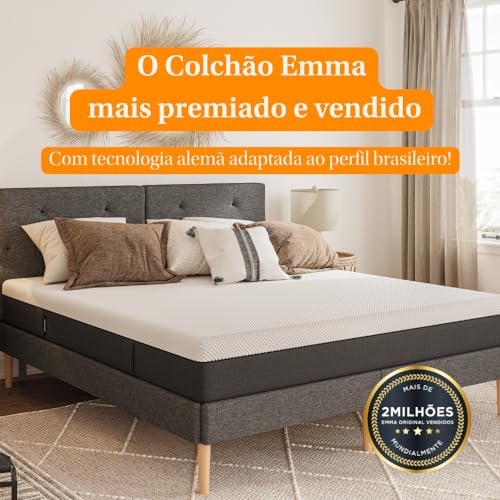 Colchão King Emma Original - 10 anos de garantia, certificação internacional - (193X203cm)