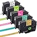 Produktbild Aken kompatibel Schriftband als Ersatz für Brother TZe-231 TZ Tape Cassette 12mm, laminated Schriftband für Brother P-touch H105 1010 H100R E110 D200 1000 D400, 5er-Packung