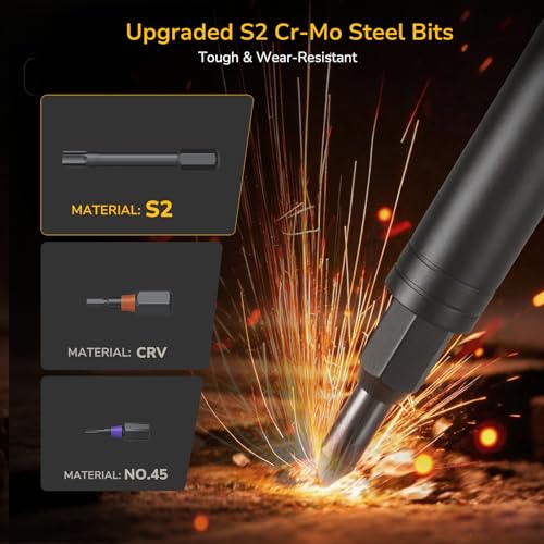 Image of 42-in-1 Magnetic Ratcheting Screwdriver Set, Multi-Bit Screwdriver Kit with Detachable Ratchet Handle, Portable Storage Case, Repair Tools for Furniture, Computer, Bicycle & DIY