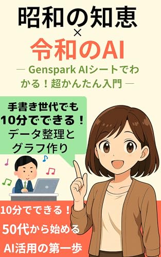 Shouwa no Chie x Reiwa no AI Genspark AI Sheet de Wakaru Chou Kantan Nyumon: Tegaki Sedai demo 10 pun de Dekiru Deeta Seiri to Gurafu Tsukuri Mirai AI ... Ojisan (OogakiSyuppann) (Japanese Edition)