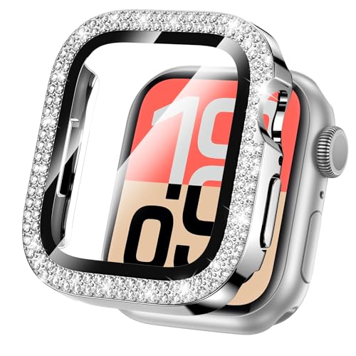Goton 40mm Bling Case Compatible for Apple Watch Screen Protector Series 6 5 4, SE 3/2/1 for Women, Glitter Diamond Rhinestone Face Cover for iWatch 40 mm Accessories