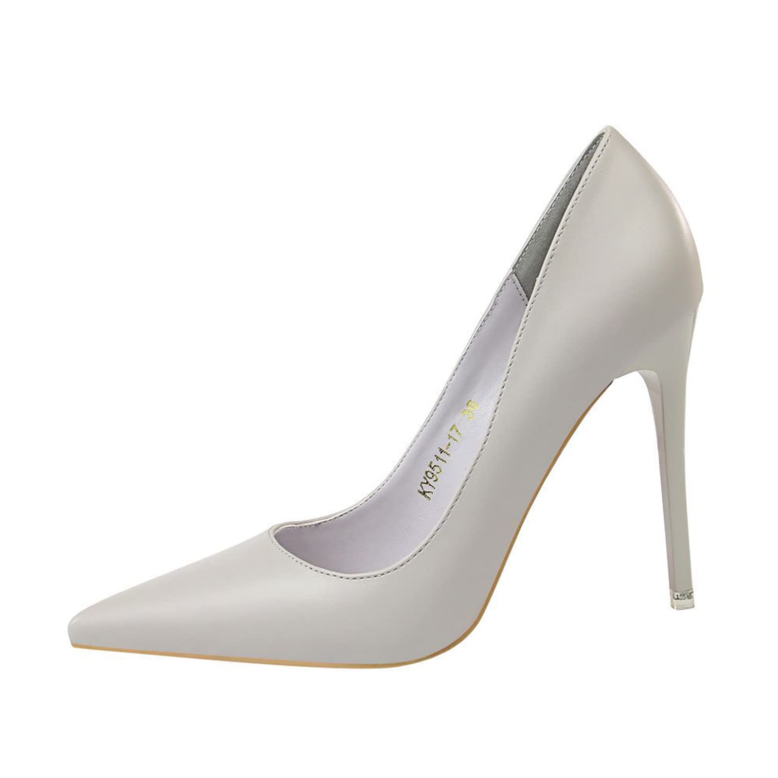 Zapatos de Aguja de tacón de 10.5CM Punta Puntiaguda Boca Poco Profunda Stiletto Cerrada Toe High Heels Party Wedding Fashion Shoes-Gifts para Mujeres