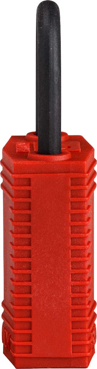 Candado Compacto Safekey, 33mm x 67mm x 19mm, Rojo, Paquete de 6