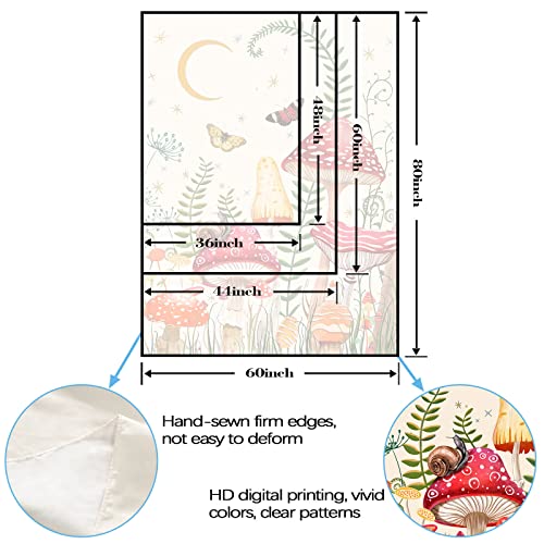 Zussun Vertical Red Mushroom Tapestry Moon Star Tapestries For Bedroom Aesthetic Beige Starry Night Green Plant Tapastrys Wall Hanging Butterfly Snail Frog Wall Tapestry For Living Room Dorm (White, 36" X 48") #TOP6