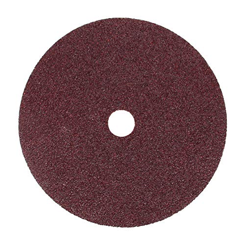 Hegebeck Aluminum Oxide Resin Fiber Sanding and Grinding Discs with 7/8Inch Center Hole 7inch 24 Grit 10PCS