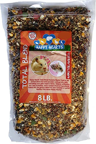 Happy Hearts Total Blend Hamster and Gerbil Food (8 Pounds)