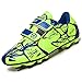 Rokiemen Scarpe da Calcio Bambino FG/AG Professionale Teenager Sportivo all'aperto Scarpe da Allenamento per Calzature da Calcio Unisex Tacchetti Verde EU38