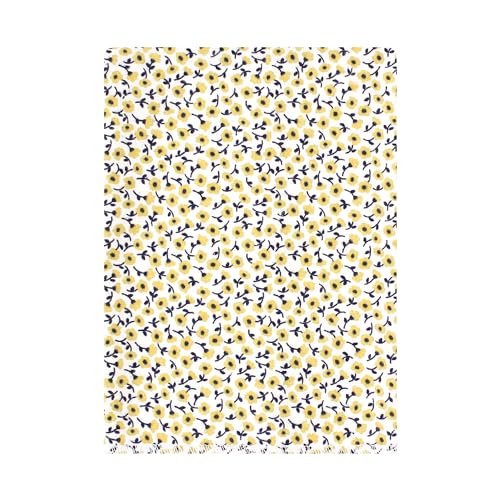 Image of Hudson Baby Unisex Baby Cotton Poly Flannel Burp Cloths Bundle, Blush Navy Floral, One Size