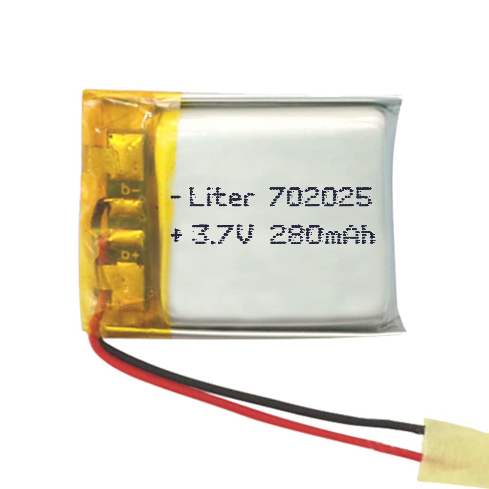 Batería 501035 LiPo 3.7V 130mAh 0.481Wh 1S 5C Liter Energy Battery para Electrónica Recargable teléfono portátil vídeo smartwatch Reloj GPS - No Apta para Radio Control 35x10x5mm (130mAh|501035) — view 14