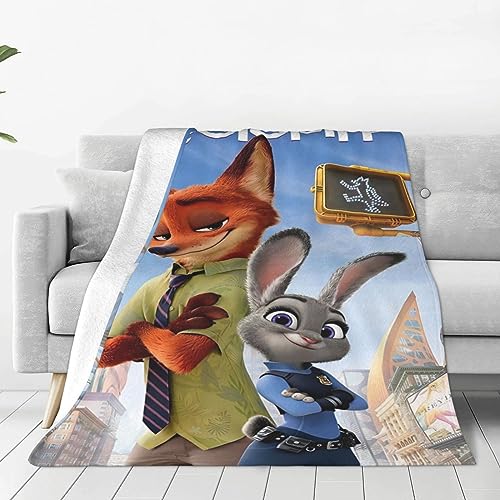 毛布 ブランケット ズートピア ニック・ワイルド タオルケット 掛け毛布 大判 ひざ掛け もうふ 肌触りが 大きいサイズ 昼寝ケット 防寒対策 エアコン対策 四季適用 柔らかく肌触り 収納便利 洗える 秋冬 抗菌防臭 ふわふわ 車用 携帯用
