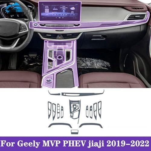 Película protectora de TPU transparente para consola central de Geely Jiaji 2019-2022 2
