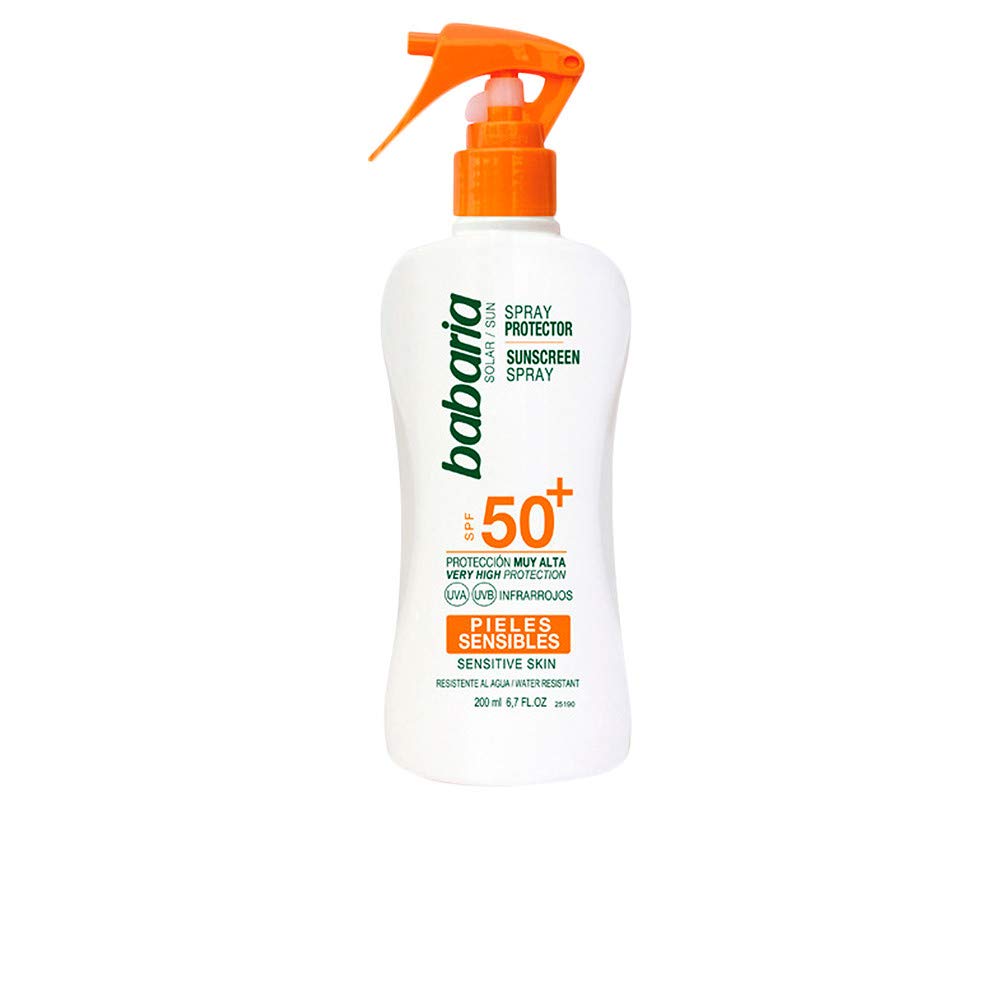 Babaria Sun Sensitive Sunscreen Spray For Sensitive Skin Spf 50+ 200 Ml