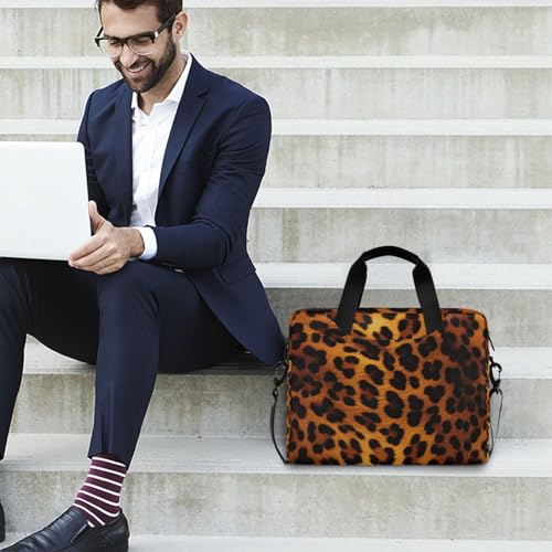 Funda para laptop estampado leopardo color marrón miniatura 3