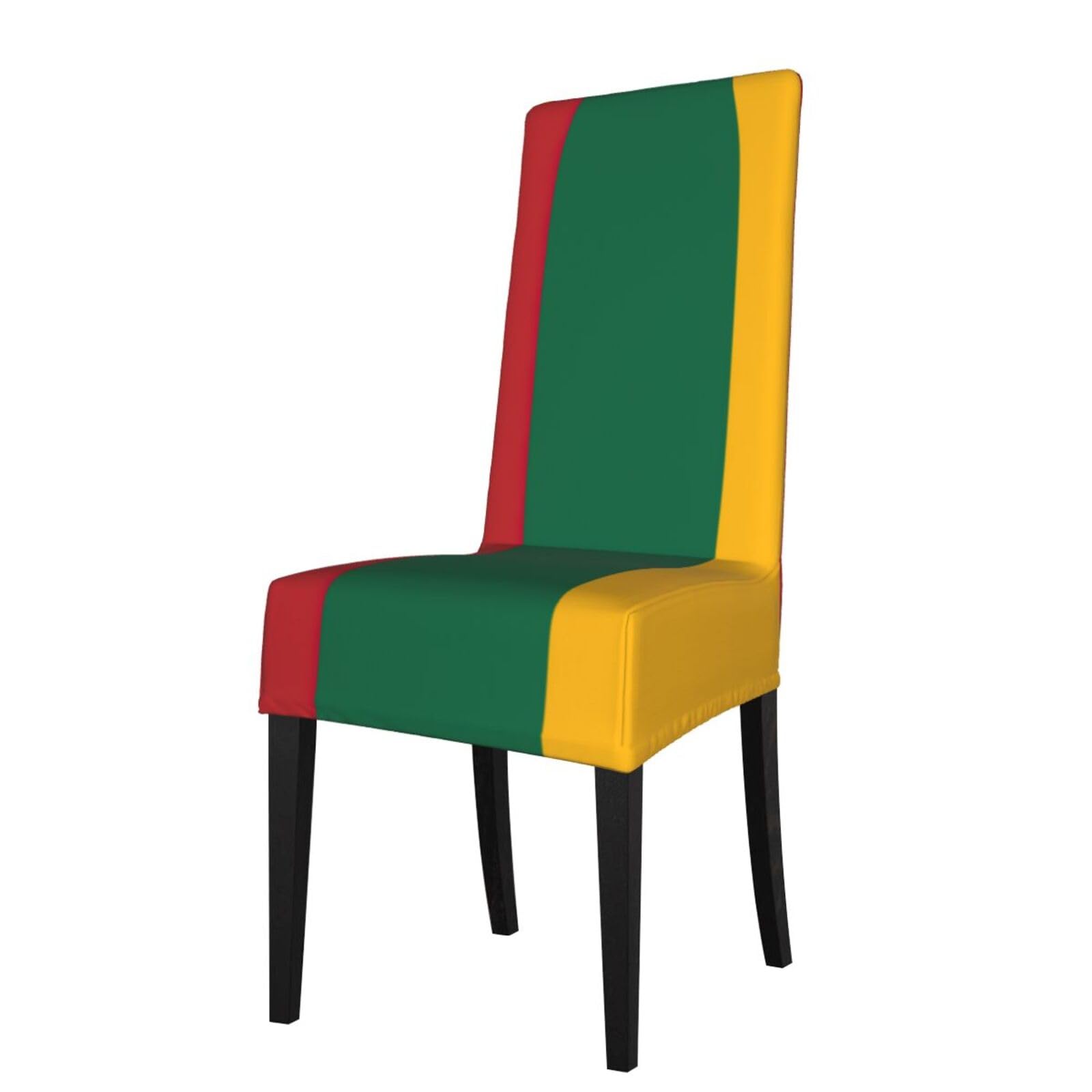 LNNIUK Flag of Lithuania Print Chair Slipcover Removable Washable Chair Protector for Chair Cover, Restaurant, Banquet