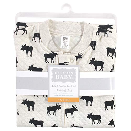 Image of Hudson Baby Unisex Baby Premium Quilted Long Sleeve Sleeping Bag and Wearable Blanket