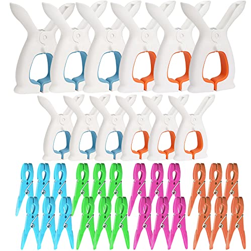 Okgd 36Pcs Plastic Quilt Clip In Three Sizes,Beach Towel Clips Clothespins-Keep Your Quilts, Clothes, Towels From Blowing Away #TOP5