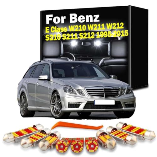 Kit de luces LED de lectura interior de coche para Mercedes-Benz W211 W212 S211 S212 1995-2015