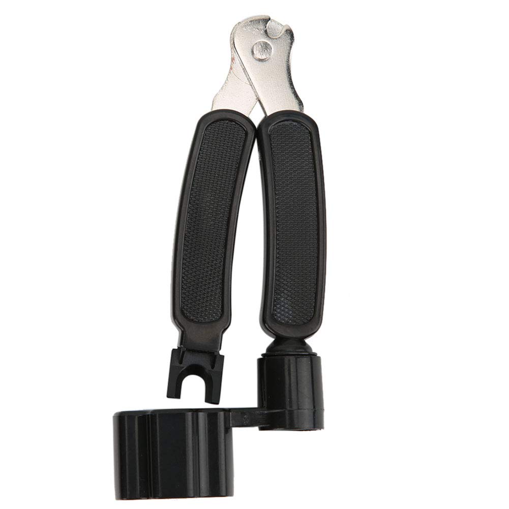 Guitar String Winder Cutter and Bridge Pin Puller, Guitar Repair Tool Functional 3 in 1 (Black