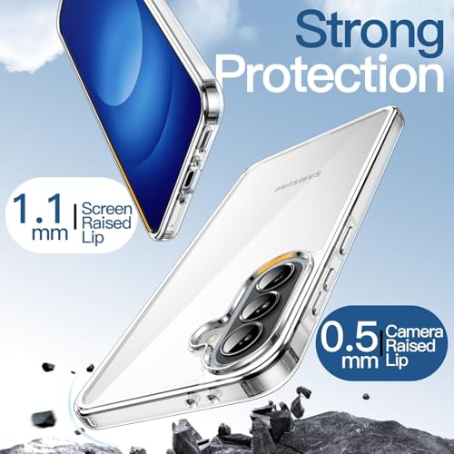Image of REALCASE Silicone Samsung Galaxy A37 5G Back Cover Case, Scratch Resistant Protective Crystal Clear Transparent Shock Proof Bumper Back Cover Case for Samsung Galaxy A37 5G