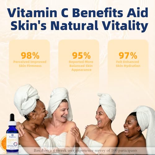 Vitamin C Serum 20%, Professional Vitamin C Face Serum Anti Aging Skin Care, Enhance Skin Radiance Reduce Fine Lines & Wrinkles for Women - Image 7