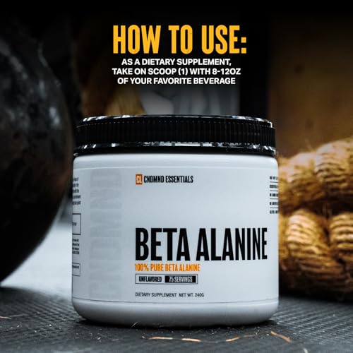 Image of CONDEMNED Labz 100% Pure Beta Alanine Powder | for Muscular Endurance & Recovery | No Fillers or Additives | Gluten Free, Non GMO | 75 Servings (Unflavored)