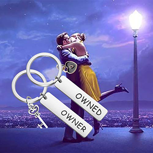 MAOFAED Couple Keychain Set Owner and Owned Keychain BDSM Gifts Daddydom Gift DDLG Gifts Babygirl Gift Couple Gift4