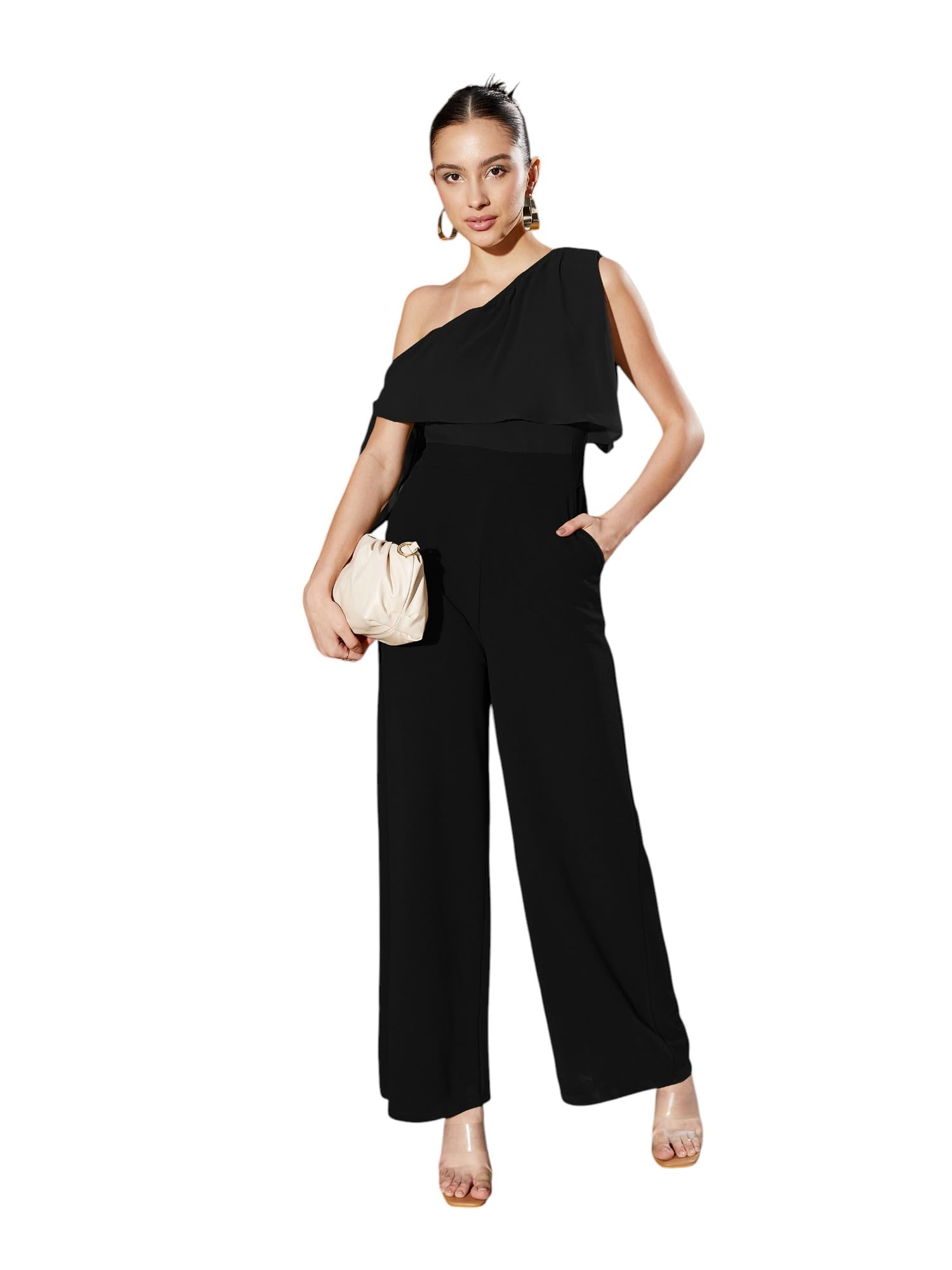 Women One Shoulder Jumpsuit
