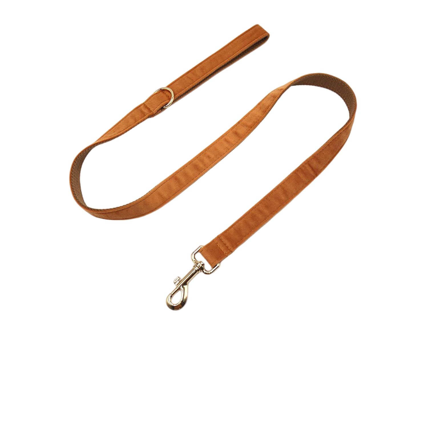 Dog Leash with Metal Clip, Multiple Colors, Width 0.79 inches, Length 3.6 feet, in the Same Color as the Collar(Coffee, Match XS/S Size Collar)