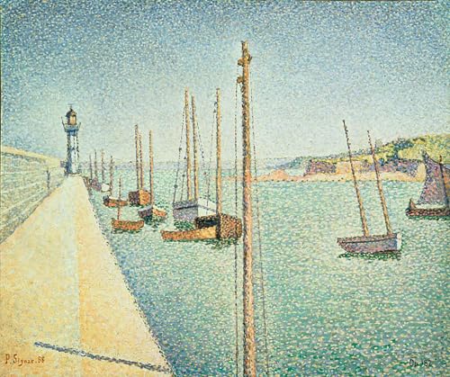 Toile Paul Signac Portrieux Bretagne - Peinture abstraite salon 60x90cm