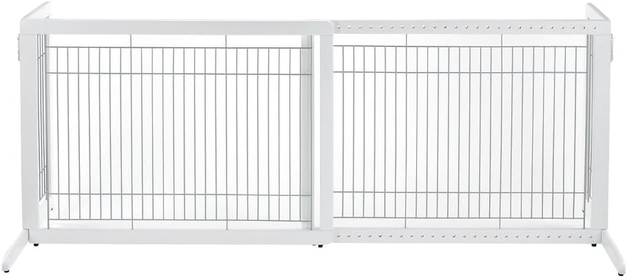 Richell Freestanding Pet Gate, High-Large, Origami White