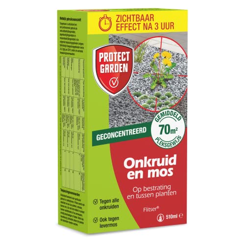 PROTECT GARDEN Flitser Concentraat - 510 ml - Onkruid en Mos Bestrijden - Onkruidverdelger