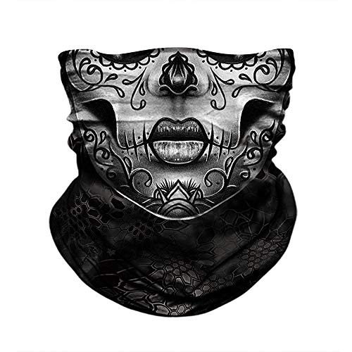 Image of Skull Face Mask Bandanas, Neck Gaiter, Headwear, Magic Scarf, Headband for dust Sun Wind