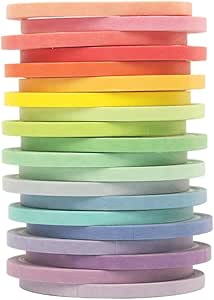 VJUYSW Juego de 20 Rollos de Cinta washi - Cinta Adhesiva Decorativa DIY para niños y Envoltura de Regalos Halloween, Acción de Gracias, Navidad