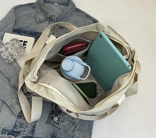 Slouchy Nylon Tote Bag Women Underarm Crescent Shoulder Crossbody Purses Hobo Bags Trendy Travel College Tote Handbag4