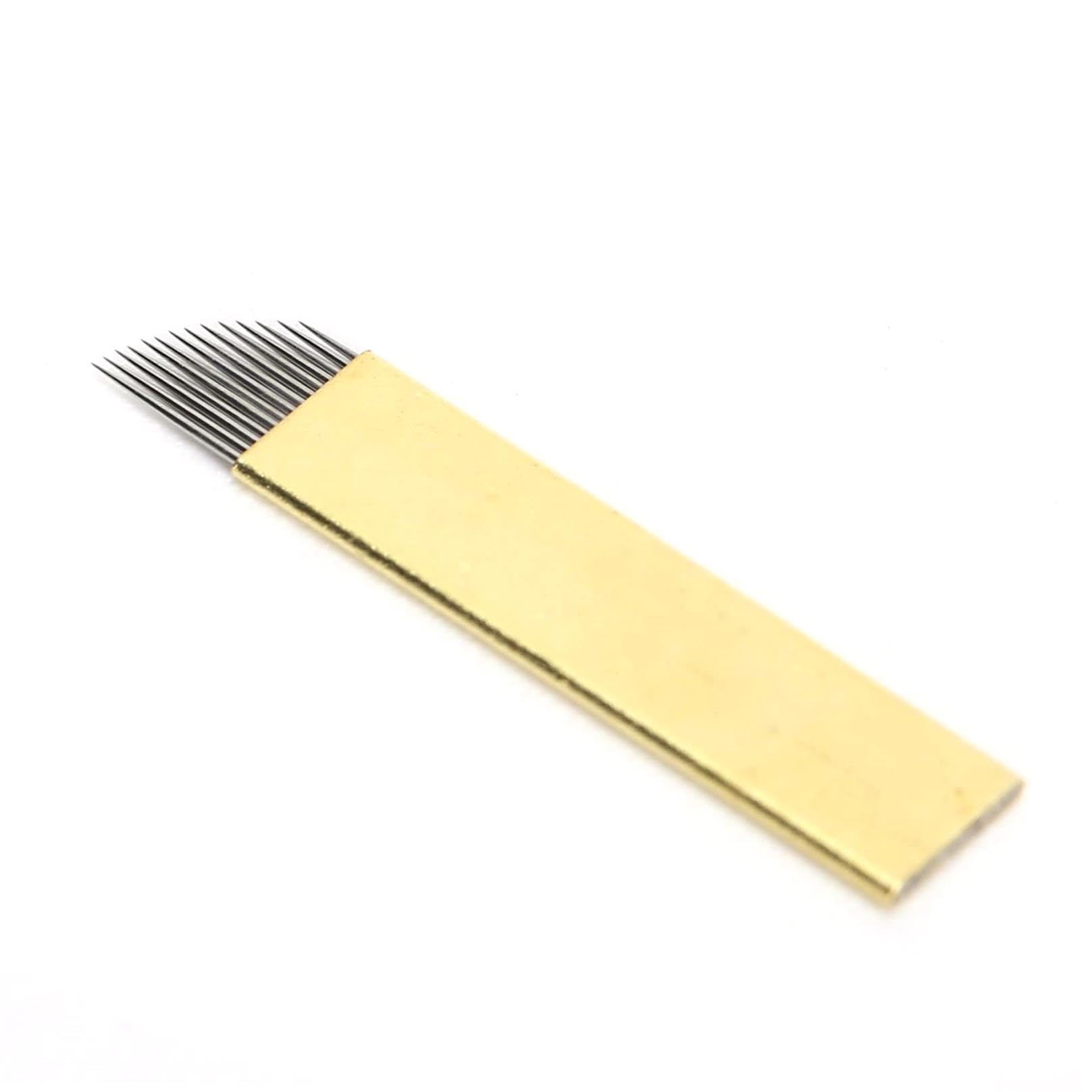 50pcs Microblading - Grade Stainless Steel Blades for Permanent Makeup - Disposable Eyebrow Microblading Needle Set (PCD Arc 19 Pins)-style3