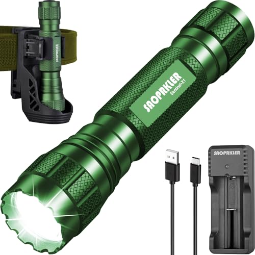 Image of SAOPRKLER Tactical Flashlight 1200 High Lumen Duty Belt Flashlight for Law Enforcement, Premium Police Flashlight with Holster for Duty Belt,led Flashlight Gifts-Sentinel-X1
