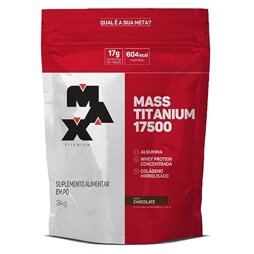 Mass Titanium 17500 (3kg) - Sabor Chocolate Mass Titanium 17500 (3kg) - Sabor Chocolate