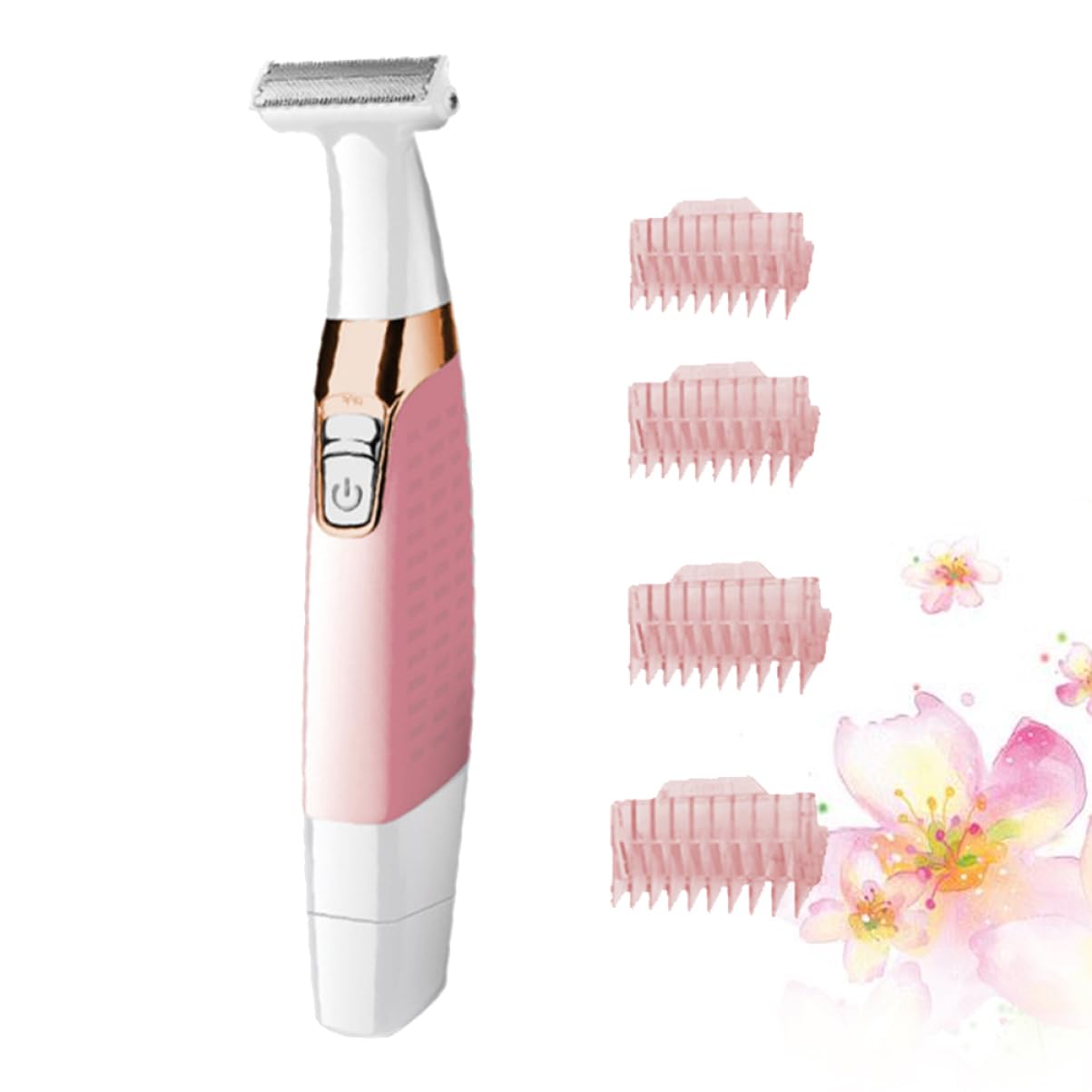 MAGICLULU Elektrischer Haarrasierer für Frauen Schmerzarm ohne Irritationen für Kinn und Wangen Tragbar für Handtasche und Sporttasche