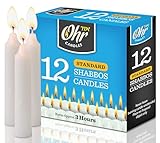 Ner Mitzvah Shabbos Candles - 3 Hour Burn Time - 12 Pack